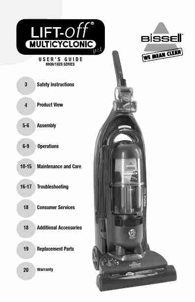 Bissell Carpet Cleaner 18Z6-page_pdf